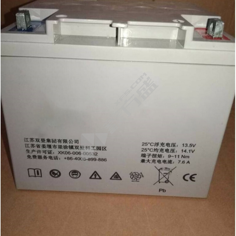 双登 阀控式铅酸蓄电池 6-GFM-38 HD0303993  6-GFM-38 1节