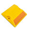 黄色包芯塑料道钉 双面普亮蓝棕反光片 100*100*20mm