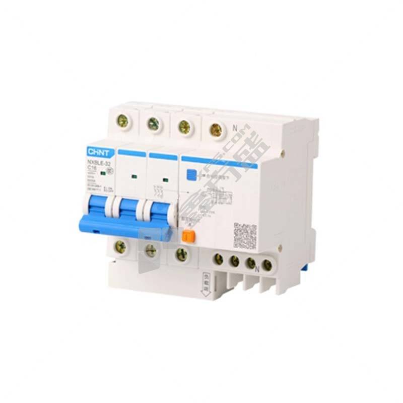 正泰 CHNT 小型漏电断路器NXBLE-32系列3P NXBLE-32 3P C32 30mA 6kA 电子式 32A 30mA 3P 6kA