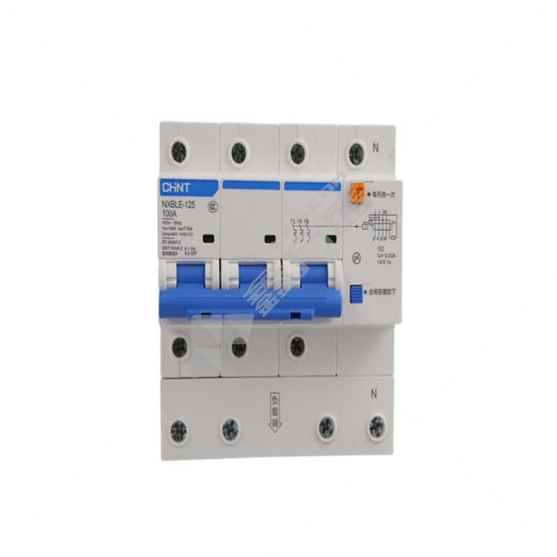 正泰 CHNT 小型漏电断路器NXBLE-125系列3P+N NXBLE-125 3P+N C100 30mA