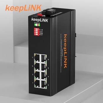 keepLINK 工业交换机 百兆以太网交换机 8口 KP-9000-65-8TX