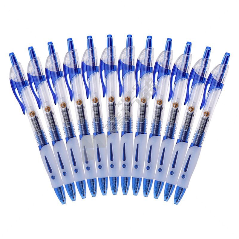 晨光 GP1163 中性笔 透明 黑色 0.5mm GP1163A
