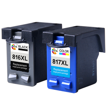 绘威黑彩墨盒套装 HW-816/HW-817 黑色 HW-816/HW-817 常规
