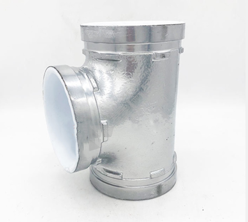 金天和 沟槽衬塑正三通  φ165 DN150