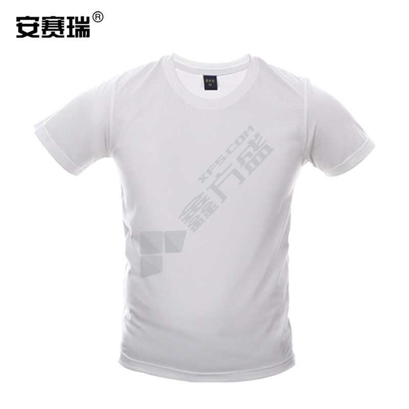 安赛瑞 白色圆领短袖T恤 11251 M码 白色
