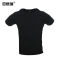 安赛瑞 黑色圆领短袖T恤 11258 XL码 黑色