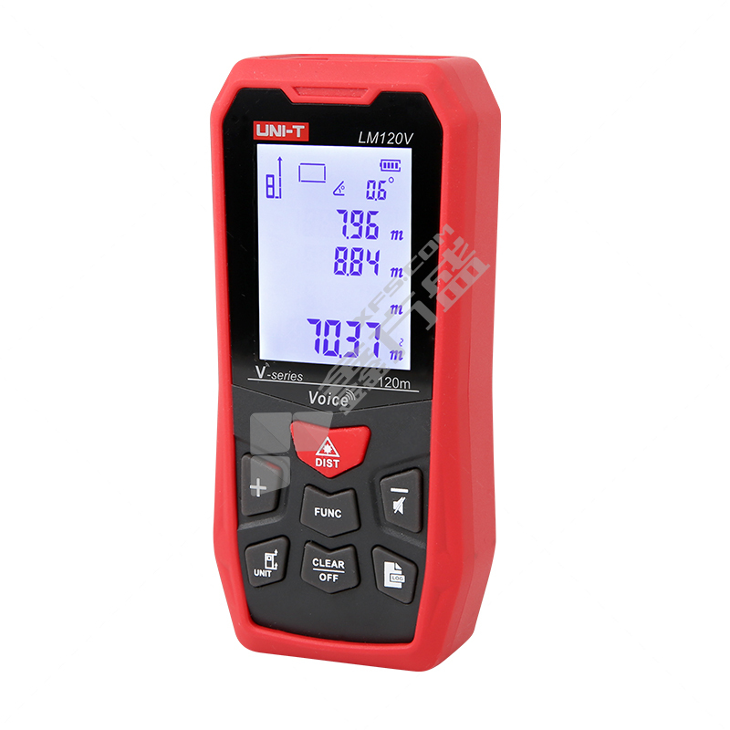 优利德 激光测距仪语音锂电款 LM120V 语音锂电款