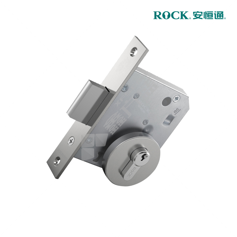 ROCK安恒通 欧标管井锁 RK55ND+AH45+护环 不锈钢材质 铜锁芯