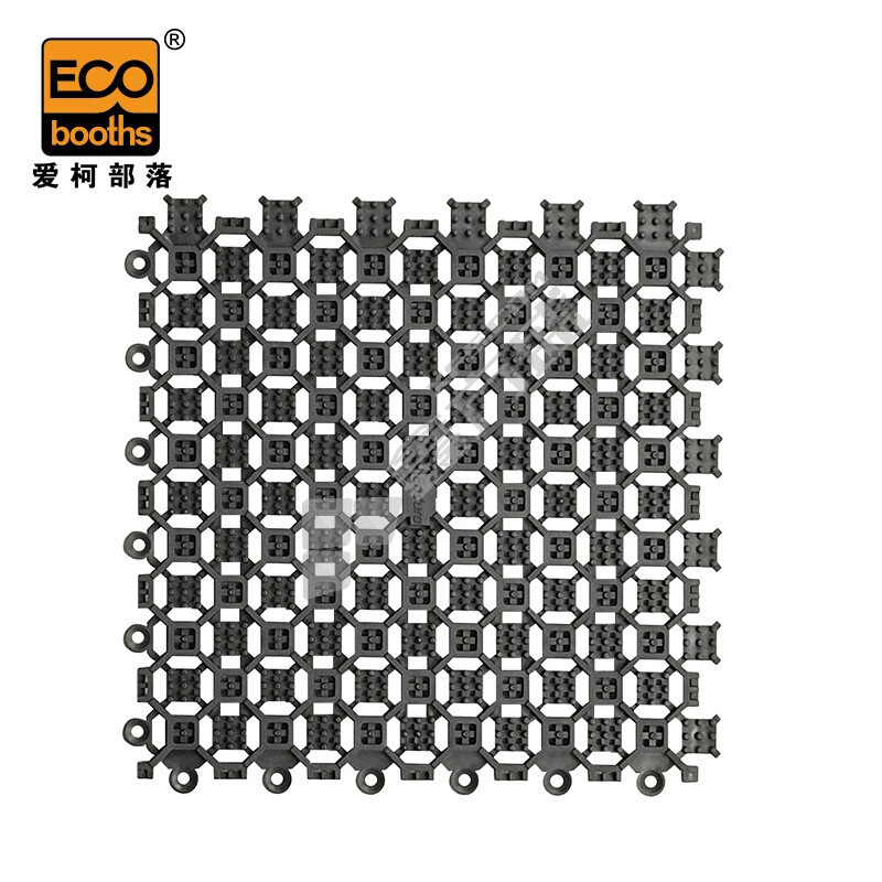 爱柯部落 布伦拼块刮沙除尘地垫 20cm*20cm*10mm 深灰色 E2010502003