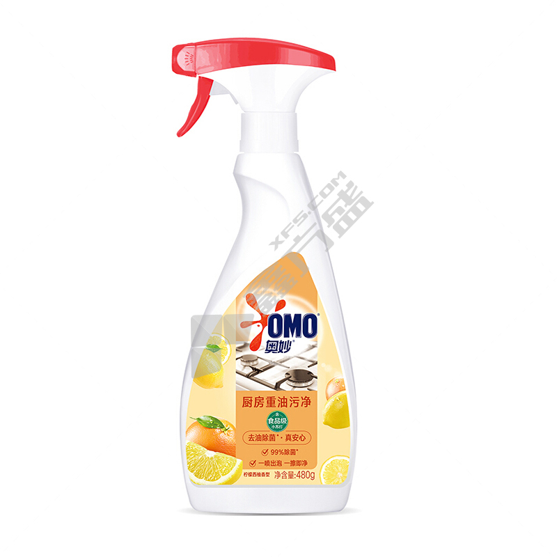 奥妙 西柚香型双瓶装厨房重油污净 2*480g