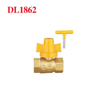 达柏林 黄铜带锁燃气阀 N4标准 DL1862 DN25