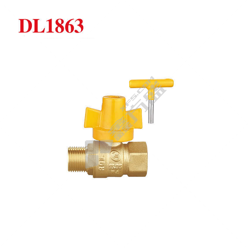 达柏林 黄铜带锁燃气阀 N4标准 DL1863 DN20