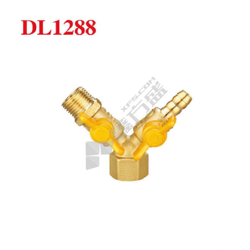 达柏林 黄铜双联燃气阀DL1288 F15*M15*11.5