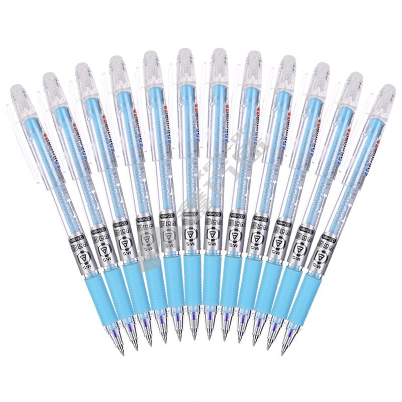 晨光 AKP61115 拔帽热可擦中性笔 透明 黑色 0.5mm AKP61115