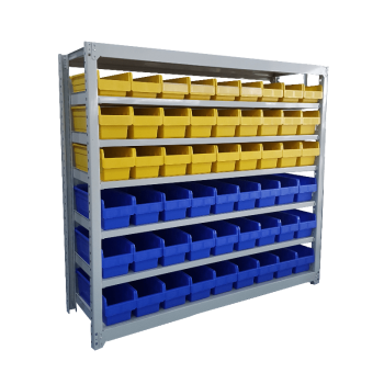 蓝巨人 层板货架零件盒 300mm*200mm*150mm 黄色