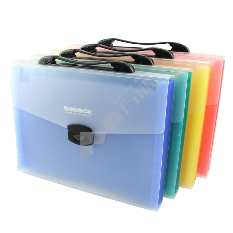 晨光 AWT90929 PP材质 风琴包 332*245*40mm 黄红/颜色随机