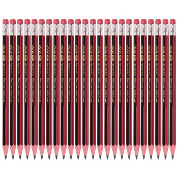 晨光 AWP30804 2B六角木杆铅笔红黑抽条 AWP30804 2B 190mm