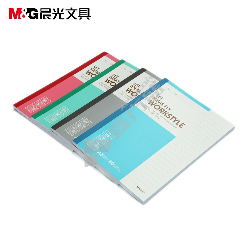 晨光 M&G A5无线装订本80页商务必备 APYJU411 颜色随机 A5 80页 APYJU411