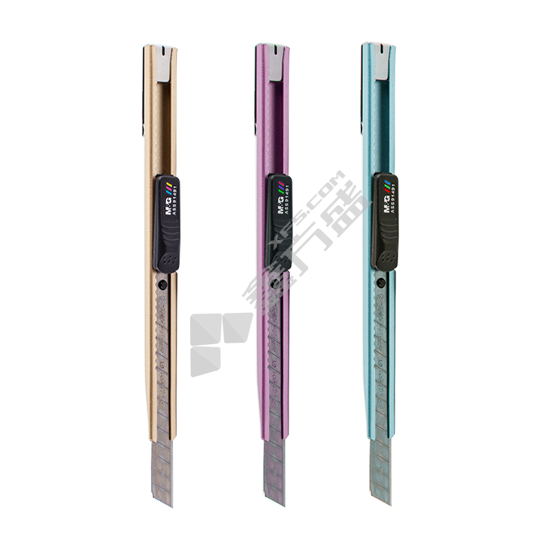 晨光 ASS91491 小号金属炫彩美工刀 ASS91491 9mm 颜色随机