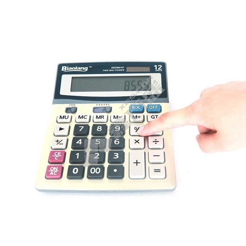 晨光 ADG98107 计算器桌面型 12位 不支持语音功能 灰色 ADG98107