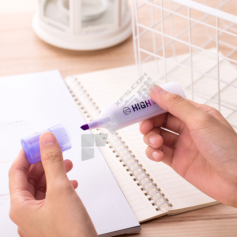 得力 S625 荧光笔 紫色 S625