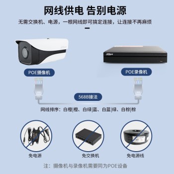 大华dahua 网络摄像机200万单灯枪 POE DH-IPC-HFW1230M-A-I1-V5 3.6mm 200万