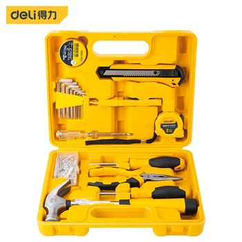 得力deli 18件家用工具套装 18件 DL1018J