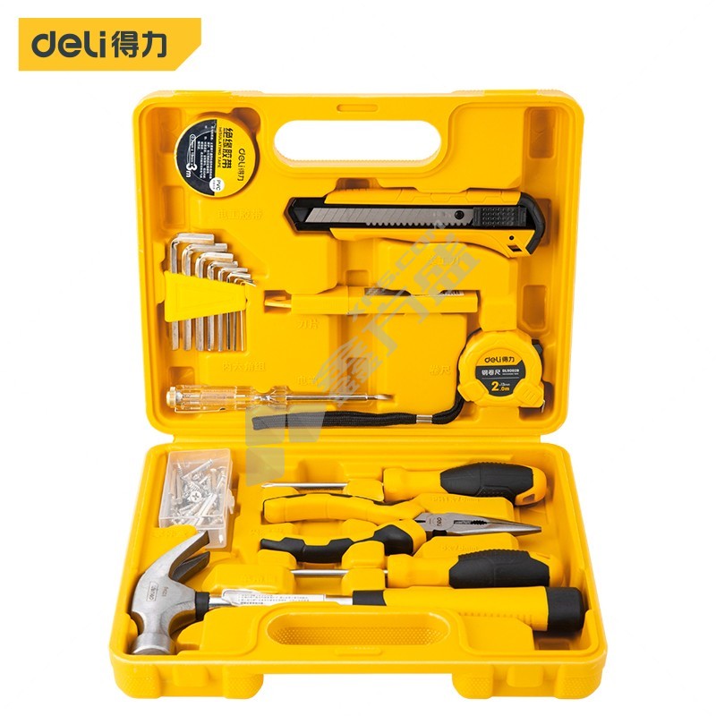 得力deli 18件家用工具套装 18件 DL1018J
