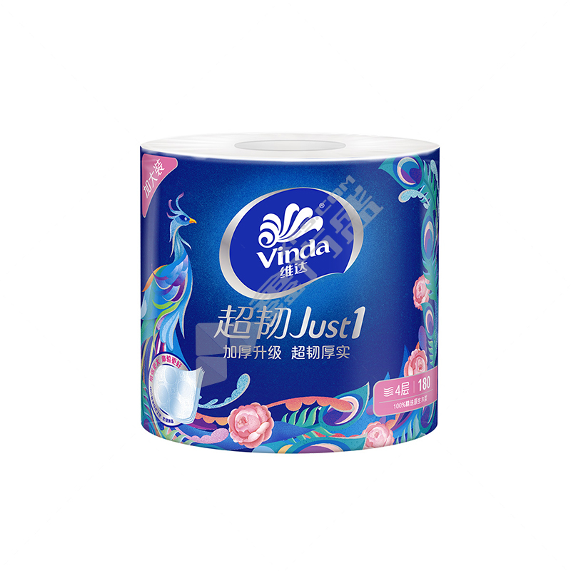 维达 卷纸超韧卫生纸四层 V4688 180g×10卷×6提 138×104mm 1袋 V4688 