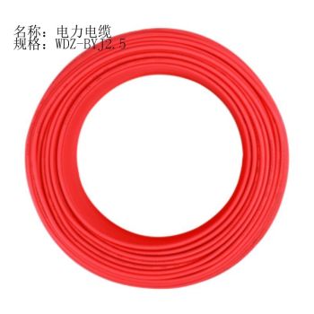 鑫方盛电线电缆 WDZ-BYJ2.5 红色