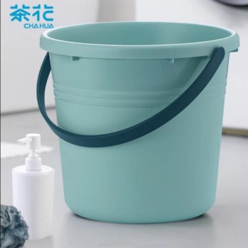 茶花 家用手提洗衣塑料大桶圆桶大号大容量加厚塑料桶洗脚泡脚桶117001 117001 淡蓝