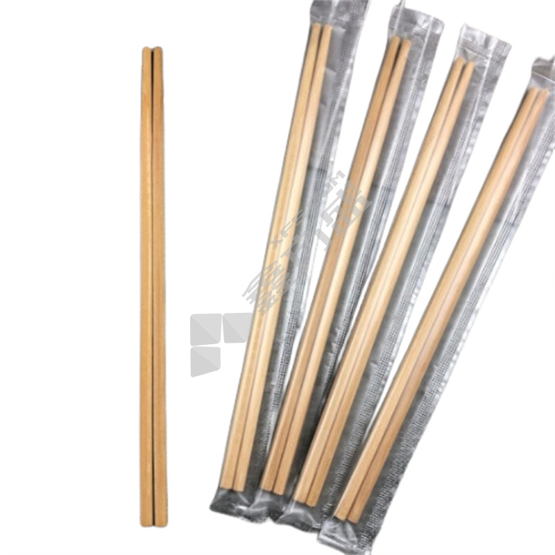 虎神 一次性无节炭化竹筷 独立包装 100双装 木色