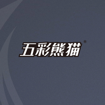 五彩熊猫金属雕花板 60X300（厘米） 可定制