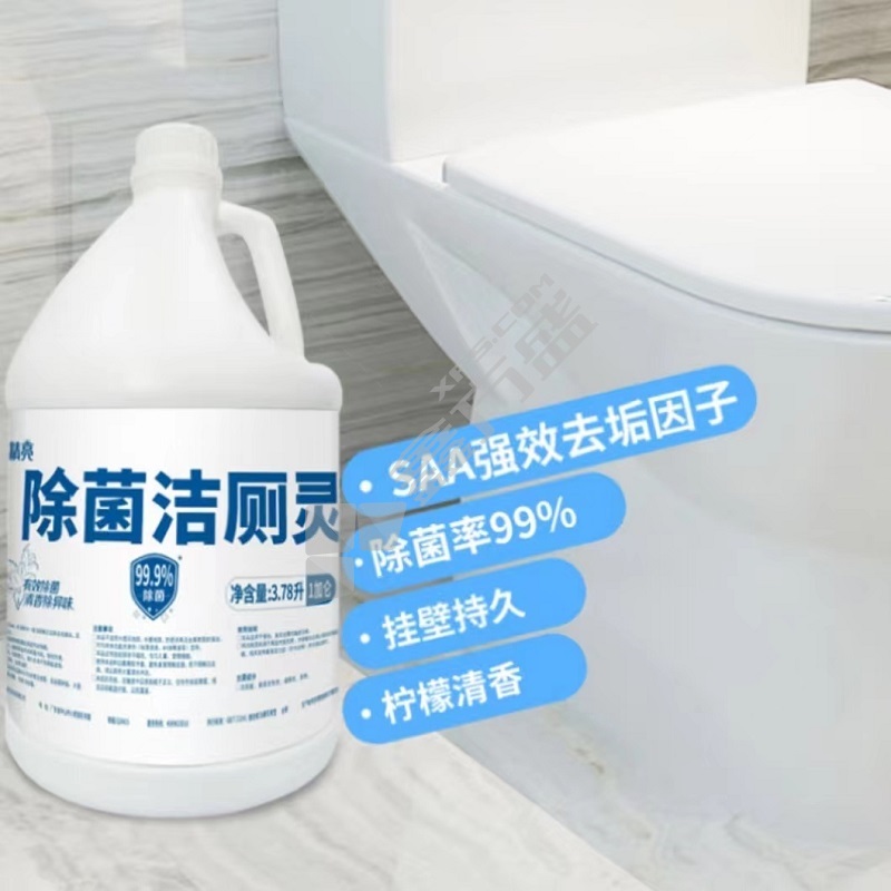 榄菊 洁厕灵大桶商用洁厕液洁厕宝除垢去异味马桶清洁剂 3.78L 白
