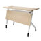 远健 折叠可移动会议桌 FT-030 1200×600×750mm 木纹色+白色
