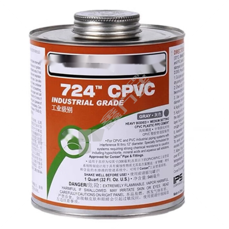 WELDON PVC管道胶粘剂 724 946ml