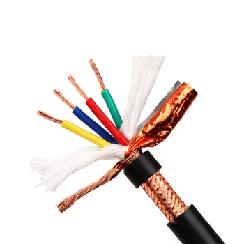 维尔特 高柔性屏蔽线耐弯折拖链电缆 TRVVP-300/300V-4*2.5平方-黑色