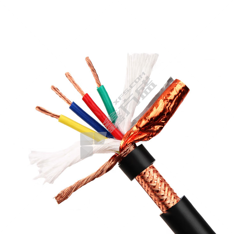维尔特 高柔性屏蔽线耐弯折拖链电缆 TRVVP-300/300V-4*2.5平方-黑色