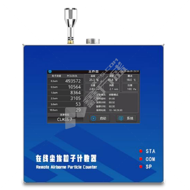 孚一科技 隔膜泵款在线尘埃粒子计数器 FY-PC8001/无