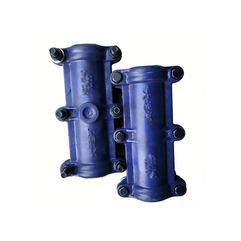 传物传欣 铸铁直接哈夫节 DN110*350mm/蓝色