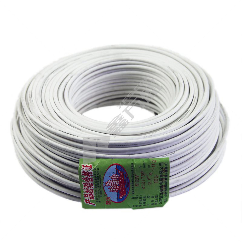 慧远 100米 耐火塑铜电线 N-BV 450/750V 1*6平方 白色