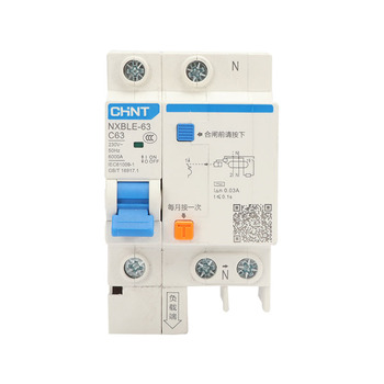 正泰 CHNT 小型漏电断路器NXBLE-63系列1P+N NXBLE-63 1P+N C40 30mA 6kA 1P+N 40A 30mA 电子式 6kA