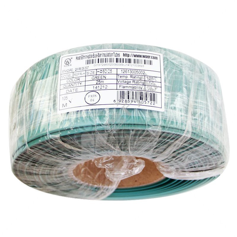 沃尔 绿色热缩管125℃带标CHSH 125℃ 50/25mm 绿色