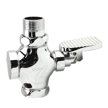 欧泰 OT-404004-25 大便冲洗阀 脚踏式 DN25 铜