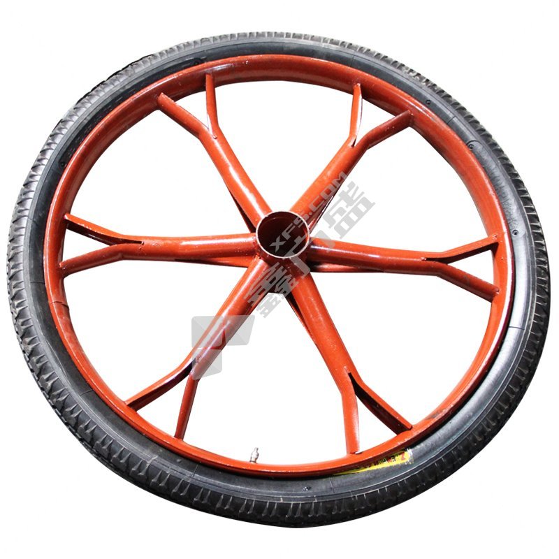 [配件]手推车普通管圈车轮带内外胎 含轴承 1寸管26圈