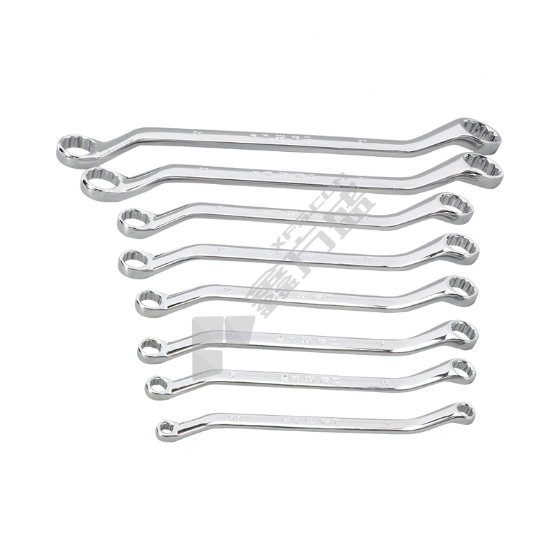 长城精工 公制精抛平面梅花扳手8件套 5.5*7~24*27mm 8件套 322108