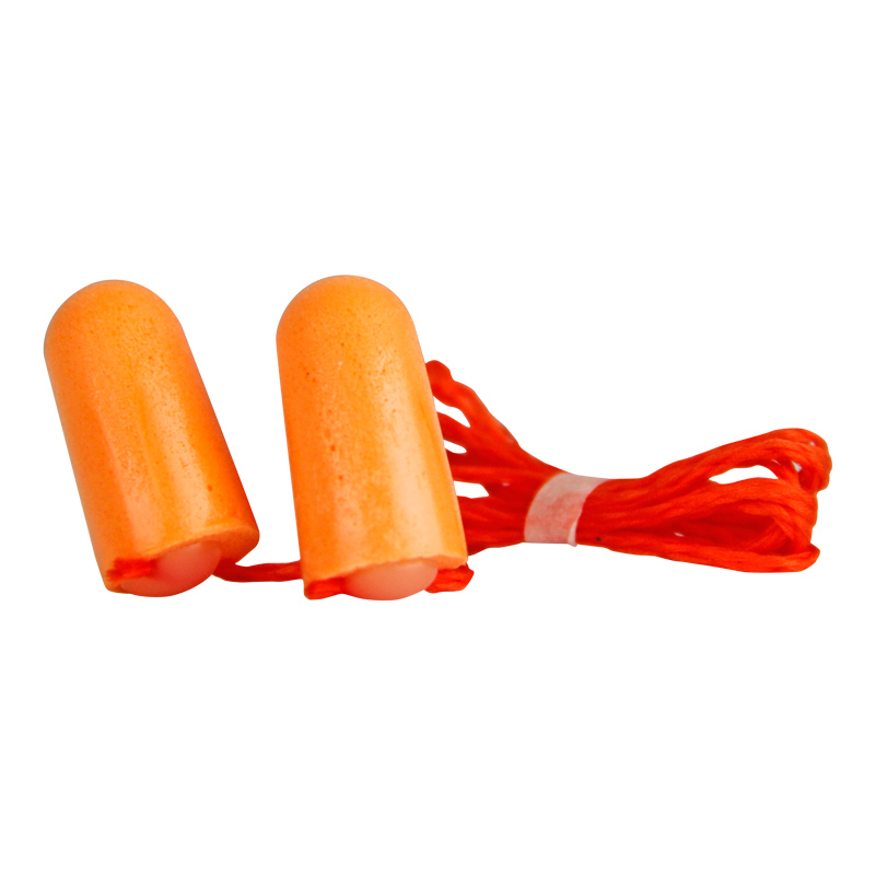 3M 1110Disposable bullet shaped foam earplugs stringing NRR:29dB SNR:31dB orange