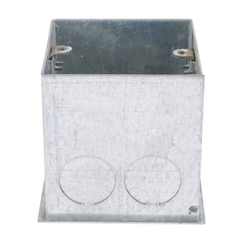 京固 镀锌焊接活底方盒 六分孔 80mm 1.2mm 六分