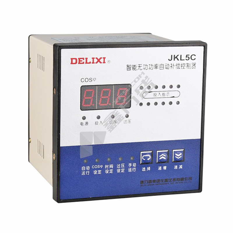 德力西DELIXI JKL5C型 380V塑壳无功补偿控制器 JKL5C 4回路 380V