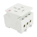 德力西DELIXI DZ47X型4P 三相四极导轨插座 4P 25A 250/440V AC